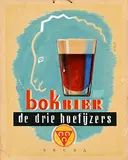 Willem A. de Wijn, De Drie Hoefijzers Bier Breda Bokbier, poster