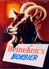 Heineken's Bokbier by Frans Mettes, poster, sold Nov 2025