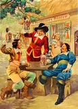 Jacob Jansma, 3 Hoefijzersbieren (tavern scene), poster