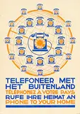 Nicolaas P. de Koo, Telefoneer met het buitenland / Phone to your home (PTT), 1934, poster