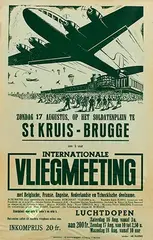 Pelgor, St Kruis Brugge Internationale vliegmeeting, 1947, poster