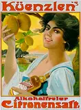 Monogram Ch, Küenzlen's Alkoholfreier Citronensaft, poster
