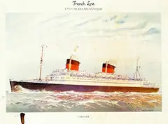 Marin-Marie, French Line Cie. Gle. Transatlantique "Liberté", poster