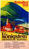 Rudolf Rüffer, Königstein Sächsische Schweiz Heimatfest, 1958, poster