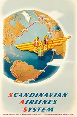Bengt Rumer, Scandinavia Airlines System, poster