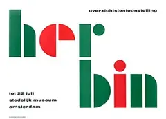 Piet van der Have, Stedelijk Museum Amsterdam Auguste Herbin, 1963, poster