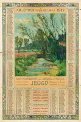 Petrus G. Vertin, Jeugd-Kalender voor 1911 Maandschrift voor Jongens en Meisjes Zwolle, poster