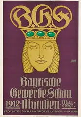 Ferdinand Spiegel, Bayerische Gewerbe Schau München, 1912, poster