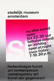 Willem H. Crouwel, stedelijk museum amsterdam nu elke avond open, poster