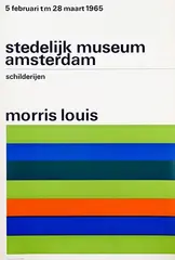 Willem H. Crouwel, stedelijk museum amsterdam morris louis, 1965, poster