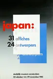 Willem H. Crouwel, stedelijk museum amsterdam japan: 31 affiches, 1981, poster