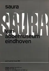 Willem H. Crouwel, van abbemuseum eindhoven saura, 1963, poster