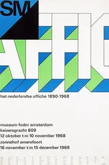 Willem H. Crouwel, het nederlandse affiche 1890-1968, 1968, poster