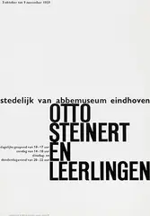 Willem H. Crouwel, stedelijk van abbemuseum eindhoven Verzamelt van Jongkind tot Jorn, 1960, poster