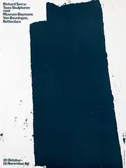 Richard Haymes, Boymans Van Beuningen Rotterdam Richard Serra, 1980, poster