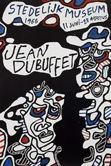 Jean Dubuffet, Stedelijk Museum Amsterdam Jean Dubuffet, 1966, poster