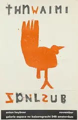 Anton Heyboer, thnwaimi zpnlsub galerie espace amsterdam, poster