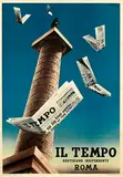 Lamberto Barbi, Il Tempo quotidiano indipendente Roma, 1949, poster