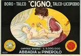 Giuseppe Minonzio, Cigno Boro-Talco (talcum powder), poster