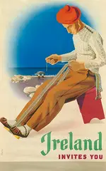 Auguste Melai, Ireland invites you, poster