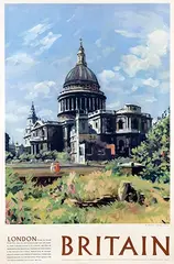 Donald C. Towner, Britain London St. Pauls Cathedral, poster
