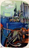 John Minton, London Underground London's Rivers (Tower Bridge), 1951, poster