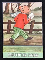 Bruintje Beer Kinderpost (De Bijenkorf) by Mary Tourtel, poster, sold Jun 2025