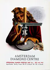 Eppo Doeve, Amsterdam Diamond Centre, 1957, poster