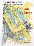 Luc Simon, Galerie Framond Paris Couleur du large, 1959, poster