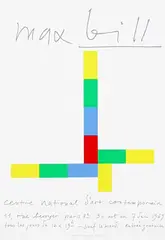 Max Bill, centre national d'art contemporain paris max bill, 1969, poster