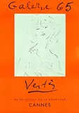Vértes Marcell, Galerie 65 Vertès Cannes, 1956, poster