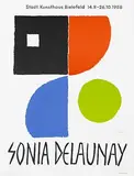 Sonia Delaunay, Städt. Kunsthaus Bielefeld Sonia Delaunay, 1958, poster