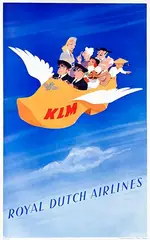 Paulus Casper Erkelens, Royal Dutch Airlines, 1947, poster