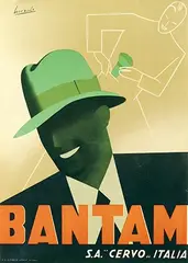 Gino Boccasile, Bantam Milano S.A. Cervo, 1934, poster