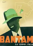 Gino Boccasile, Bantam Milano S.A. Cervo, 1934, poster