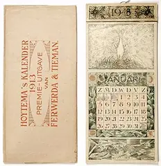 Calendar 1913 by Theo van Hoytema, poster, sold Jun 2025