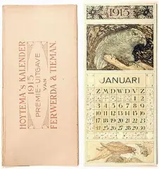 Calendar 1915 by Theo van Hoytema, poster, sold Jun 2025