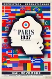 Jean Carlu, Expo Int. Paris 1937, 1937, poster