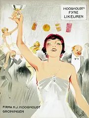 Henri C. Pieck, Hooghoudt Likeur Groningen, poster