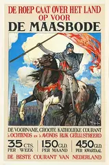 Maurice Toussaint, De Maasbode De voorname, groote katholieke courant van Nederland, poster