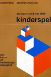 Willem H. Crouwel, stedelijk museum amsterdam kinderspel, 1965, poster