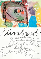 Lucebert, Lucebert gouachen Baden Baden, 1964, poster