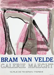 Bram van Velde, Galerie Maeght Paris Bram van Velde, 1965, poster