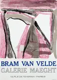 Bram van Velde, Galerie Maeght Paris Bram van Velde, 1965, poster