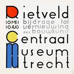 Gerrit T. Rietveld, Centraal Museum Utrecht Rietveld, 1958, poster