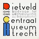 Gerrit T. Rietveld, Centraal Museum Utrecht Rietveld, 1958, poster