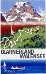 Otto Baumberger, Glarnerland Walensee, 1945, poster