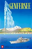 A.R. Dutoit, Genfersee Lac Leman, 1957, poster
