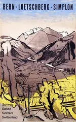 Victor Surbek, Bern-Loetschberg-Simplon, poster