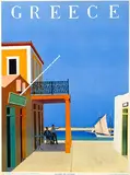 Yannis Moralis, Greece Island of Hydra, 1956, poster